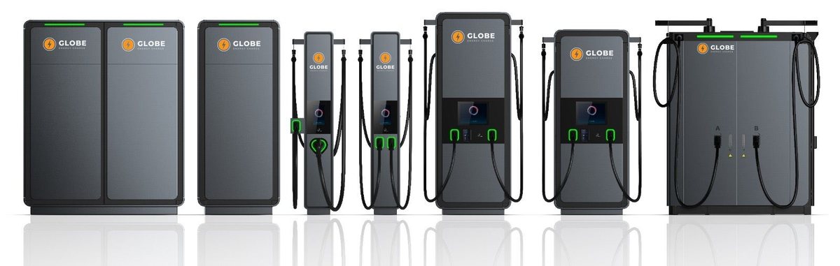 Globe Energy Charge DC-hurtigladere – hele produktfamilien